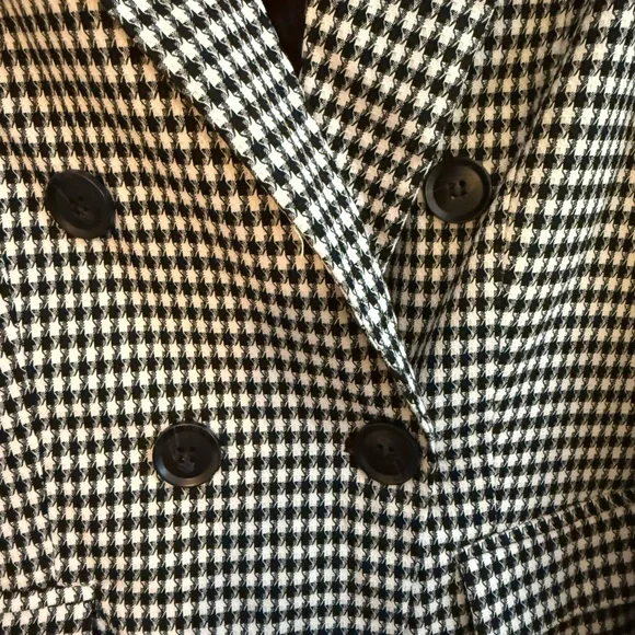 SO Women's Houndstooth Blazer in Black and White - Picture 4 of 5